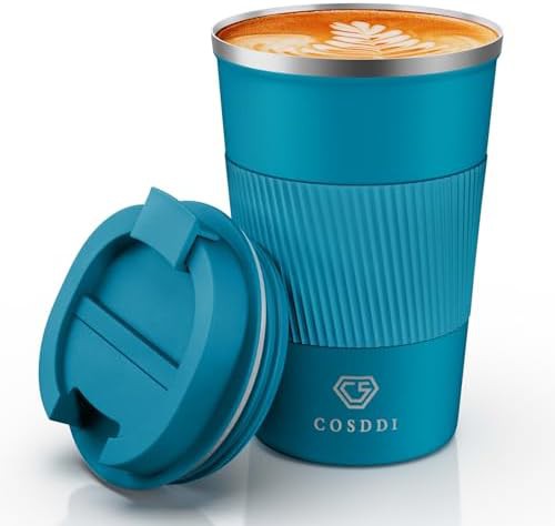 12 oz coffee mug with leakproof lid