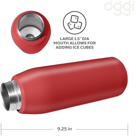 Red Freestyle Stainless Steel Insulated Bottle — photo 3