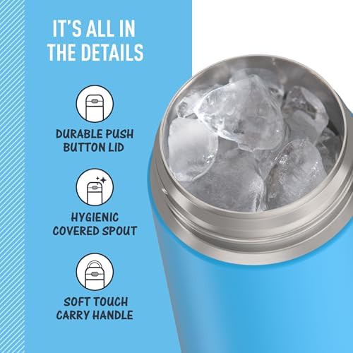 Electric blue Funtainer spout bottle 16oz — photo 4