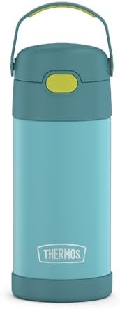Blue and green Funtainer straw bottle 12oz