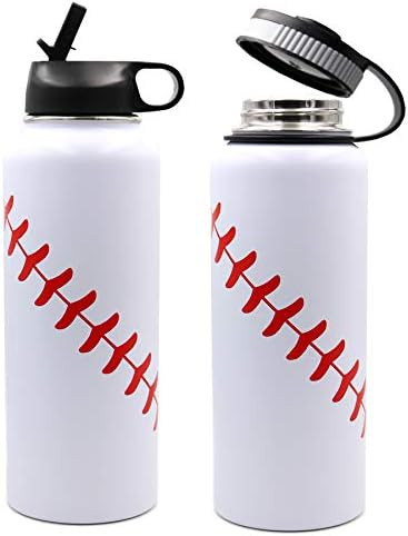 Baseball themed sports flask 40 oz — photo 5