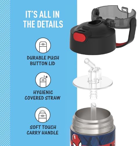 Spider-Man Funtainer straw bottle 12oz — photo 4