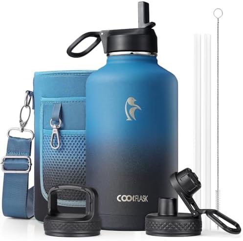 Half Gallon Insulated Green Sports Bottle