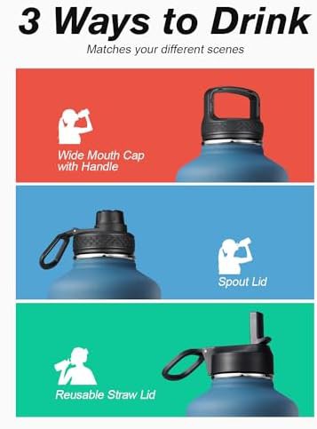 Half Gallon Insulated Green Sports Bottle — photo 5
