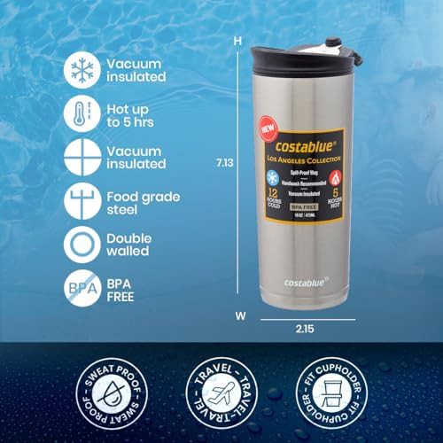Leakproof stainless steel 16 oz coffee mug — photo 4