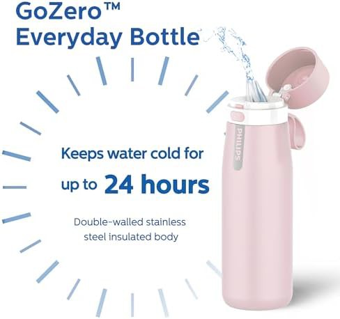 Pink 18.6 oz Filtered Travel Water Bottle — photo 5