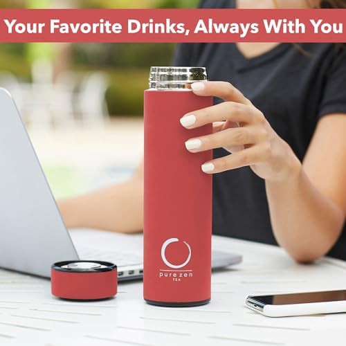 Slim Insulated Tea Thermos with Infuser — photo 5