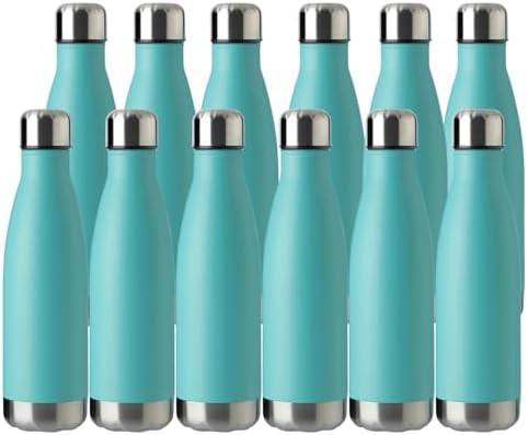Light blue cola shape water bottle 12 pack