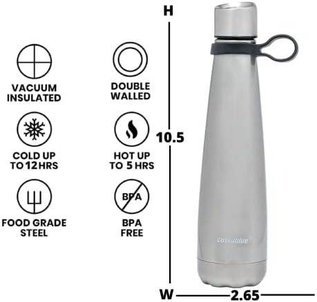 Stainless steel travel tumbler with locking lid — photo 3