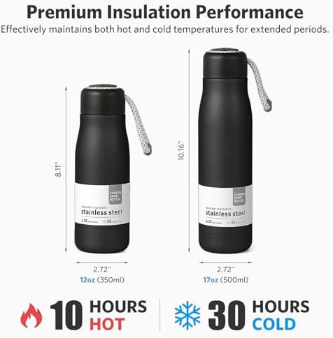 Midnight Black Portable Thermal Flask 350ml — photo 3