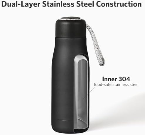 Midnight Black Portable Thermal Flask 350ml — photo 4