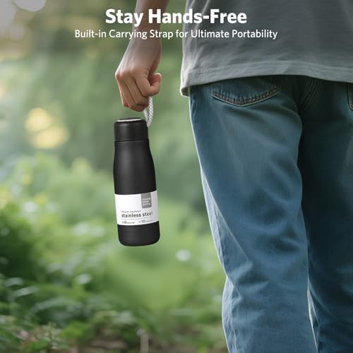 Midnight Black Portable Thermal Flask 350ml — photo 5