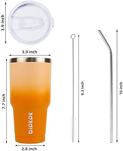 30 oz Tumbler with Lid and Straw steel — photo 4