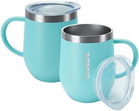2PCS Insulated Coffee Mug with Lid steel