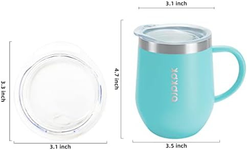 2PCS Insulated Coffee Mug with Lid steel — photo 3