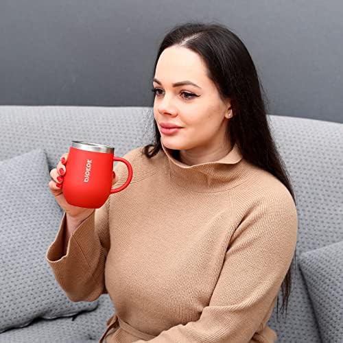 2PCS Insulated Coffee Mug with Lid steel — photo 4