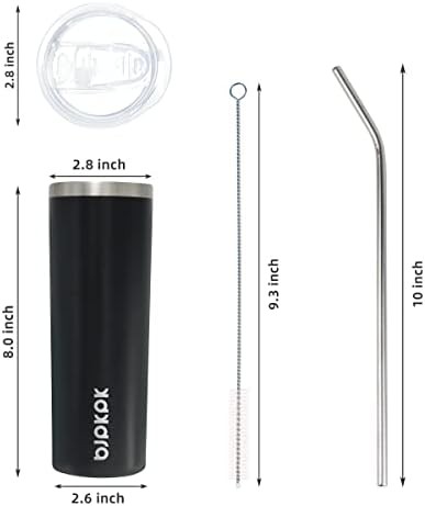 20 oz Skinny Tumbler with Lid stainless — photo 3