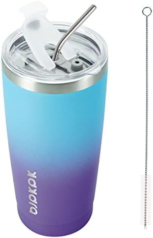 20oz Coffee Tumbler with Lid & Straw