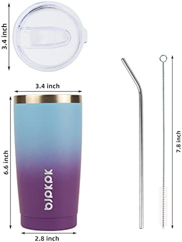 20oz Coffee Tumbler with Lid & Straw — photo 3