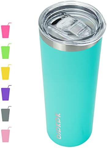 20 oz Skinny Tumbler with Lid steel