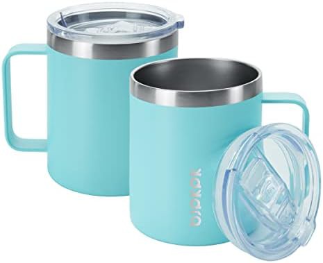 2PCS Insulated Coffee Mug with Lid stainless-steel-2pcs-insulated-coffee-coffee