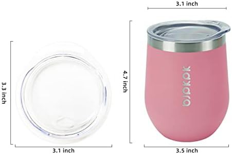 2 PCS 12oz Insulated Wine Tumblers steel — photo 3