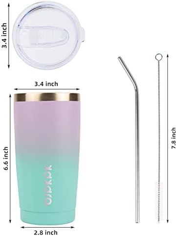 20 oz Coffee Tumbler with Lid & Straw — photo 3