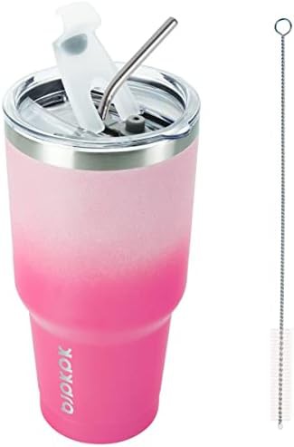 30 oz Tumbler with Lid and Straw insulated