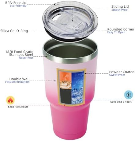 30 oz Tumbler with Lid and Straw insulated — photo 3
