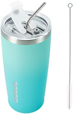 20oz Coffee Tumbler with Lid & Straw stainless