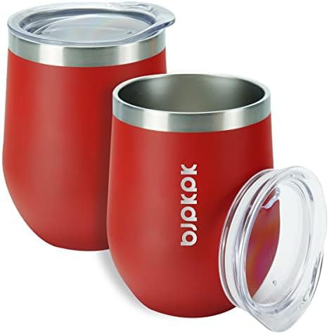 2 PCS 12oz Insulated Wine Tumblers
