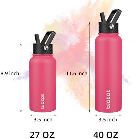 40oz Insulated Water Bottle with Straw Lid — photo 4