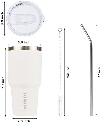 30 oz Tumbler with Lid and Straw stainless-steel-tumbler-lid-straw-straw — photo 3