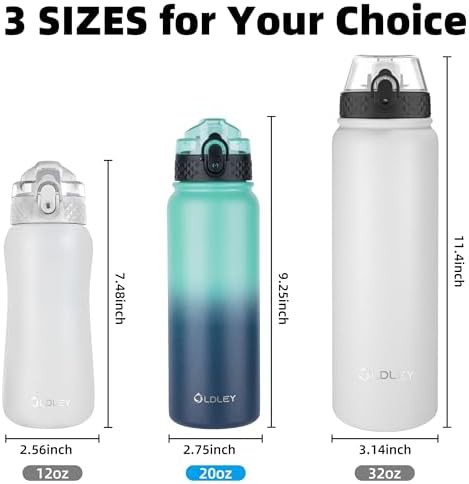 Vacuum Insulated Water Bottle with Three Lids — photo 5