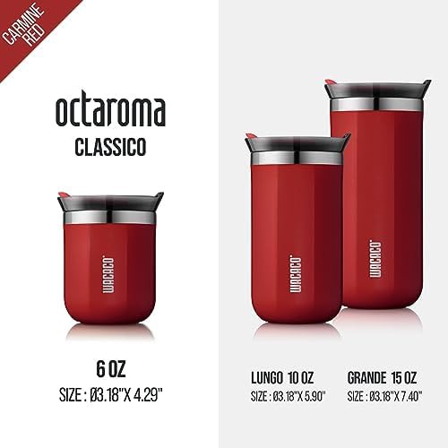 Carmine red vacuum insulated travel tumbler — photo 5