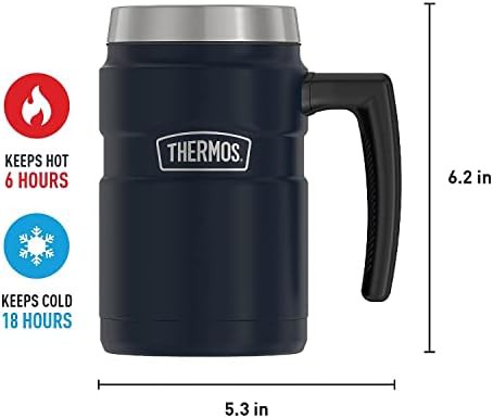Midnight blue locking desk mug 16oz — photo 5