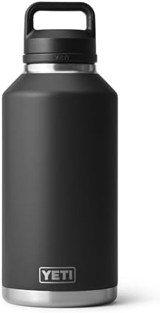Black 64 oz bottle with chug cap