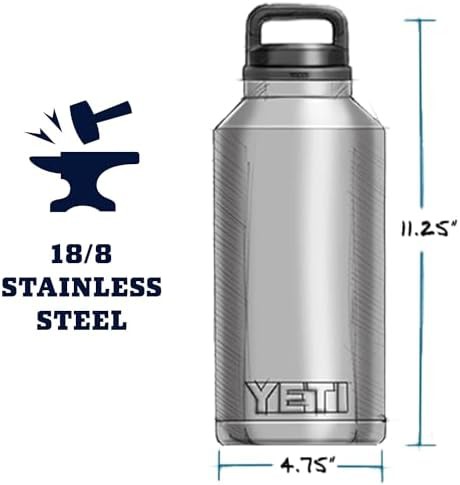 Black 64 oz bottle with chug cap — photo 4