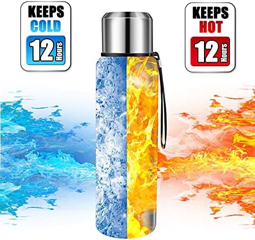 Silver stainless thermo bottle with cup lid — photo 4