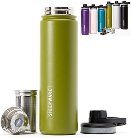 Olive Steepware Tea Infuser and Thermos