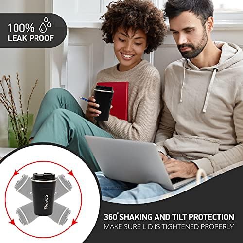 Black Insulated Stainless Steel Travel Mug — photo 3