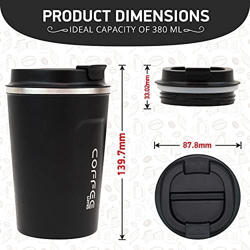 Black Insulated Stainless Steel Travel Mug — photo 4