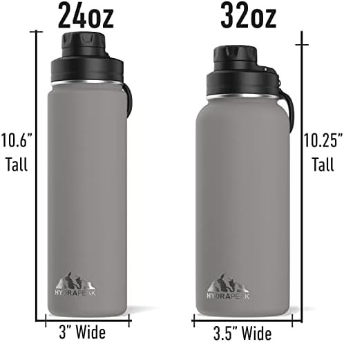 Grey 32oz Water Bottle with Chug Lid — photo 5