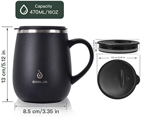 Storm black 16 oz stainless steel mug — photo 3
