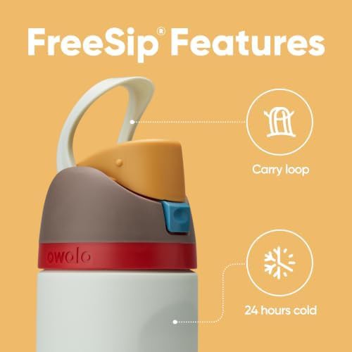 Owala FreeSip stainless steel water bottle 24 oz boneyard — photo 4