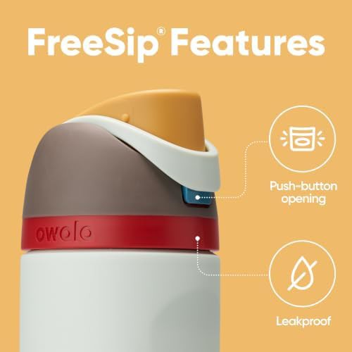 Owala FreeSip stainless steel water bottle 24 oz boneyard — photo 5