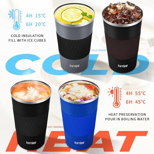 Grey spill proof travel coffee mug — photo 3