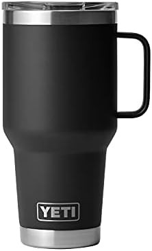 Black 30 oz travel mug with lid — photo 5