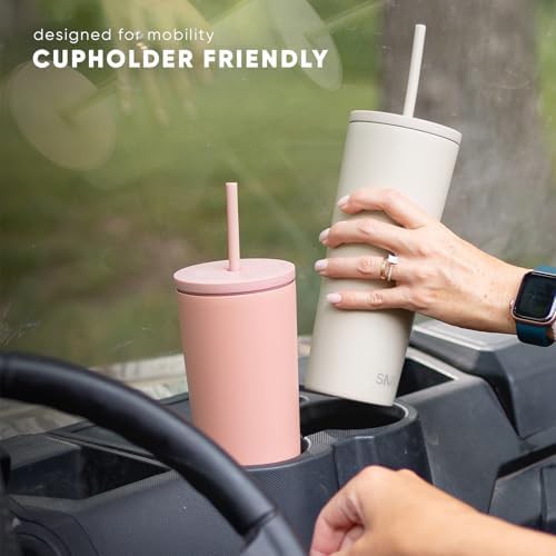 Green iced coffee tumbler with straw 24 oz — photo 4