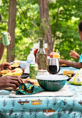 Campsite wine tumblers with black stems — photo 3